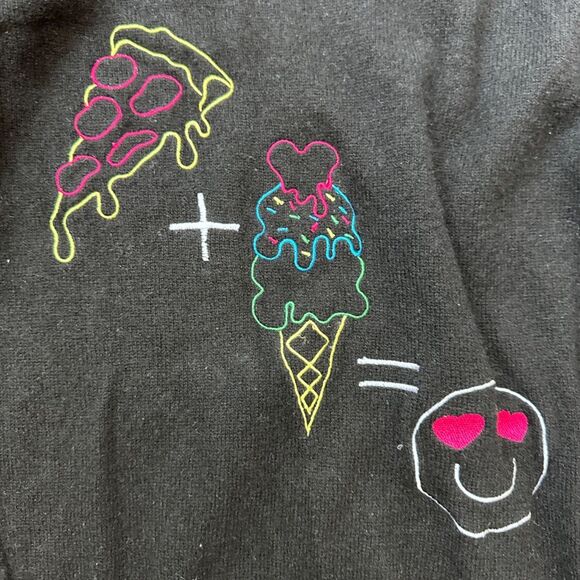 Autumn cashmere girls black sweater, size 12 - Picture 4 of 6